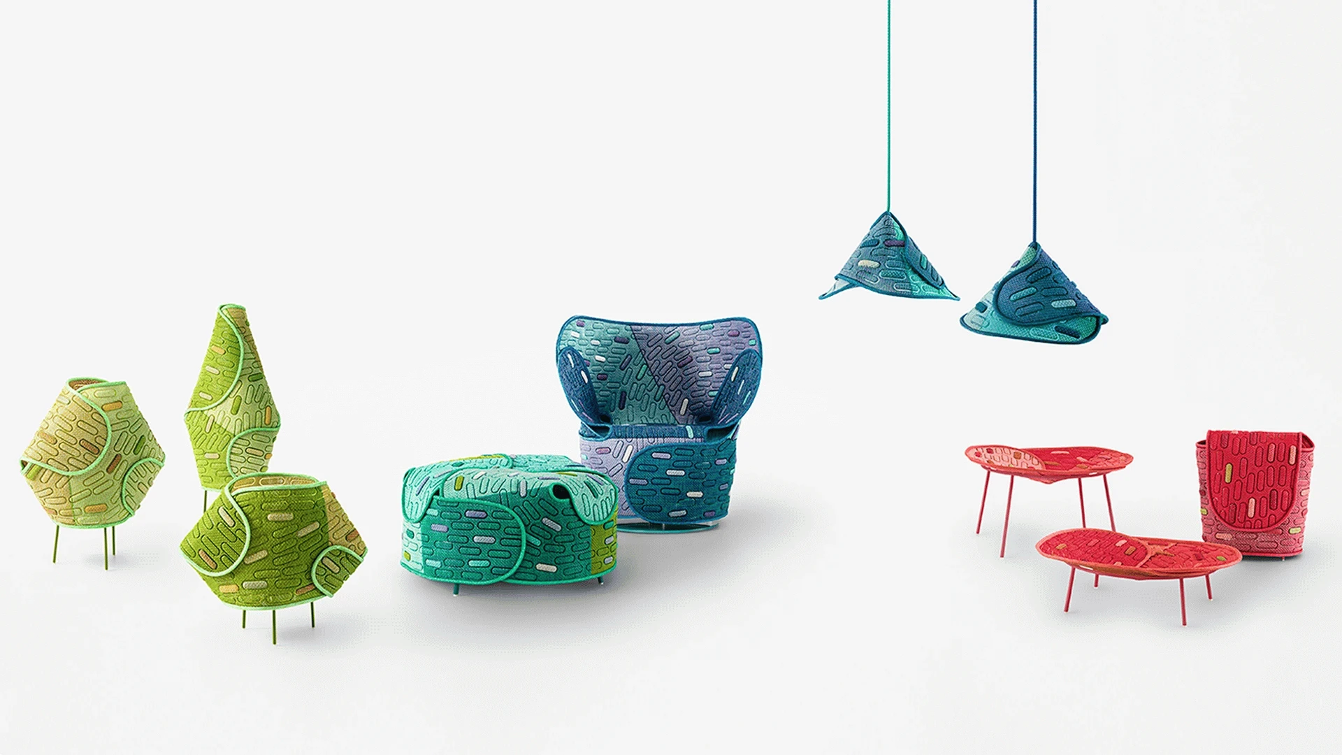 The Hana-arashi furniture collection by Paola Lenti and Japanese designer Oki Sato